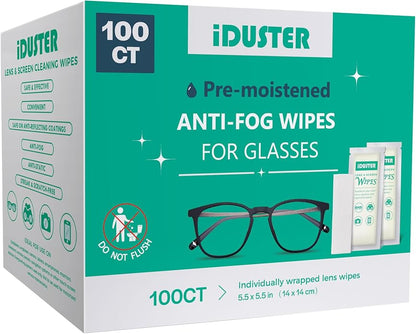 Screen Cleaner Wipes for Lens - Premoistened Eyeglasses Cleaning Wipes, Streak-Free Screen Wipes for iPad, Phone, Car, TV, Computer, Laptop, Eye Glasses
