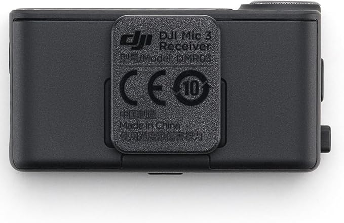 DJI Mic 3 Receiver, Wireless Mini Microphone for iPhone/Camera/Android, Lightweight & Intuitive, Lavalier Microphone, 32-bit Float, Integrated Timecode, Vlog, Interview, Streaming
