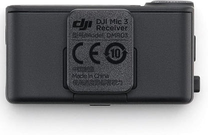 DJI Mic 3 Receiver, Wireless Mini Microphone for iPhone/Camera/Android, Lightweight & Intuitive, Lavalier Microphone, 32-bit Float, Integrated Timecode, Vlog, Interview, Streaming
