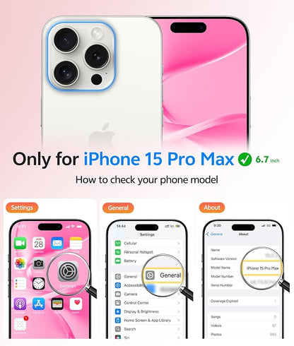 FNTCASE for iPhone 15 Pro Max Case: [Compatible with Magsafe] Translucent Matte Cases with [Full Camera Protection] [Screen Protector] Military Grade Shockproof Protective Phone Cover - Hot Pink