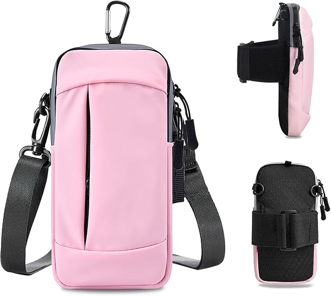 Phone Holder for Running Armband, Small Purses for Women Crossbody Bag Men Kids, iPhone 11 12 13 14 15 16e 16 17 Pro Max Xs Xr X Mini Galaxy Ultra Plus,3 in 1 Phone Sports Armband Sleeve Gym