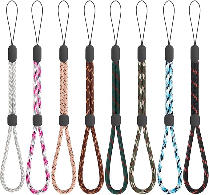 FrgKbTm Hand Wrist Strap Lanyard, Adjustable Nylon Colorful for Mobile Phone, Camara, USB Flash Drive, ID Name Tag Badge