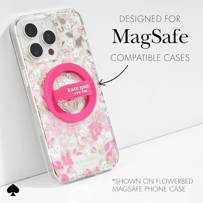 kate spade new york Magnetic Phone Loop Grip - Removable and Collapsible - Pom Pom Pink