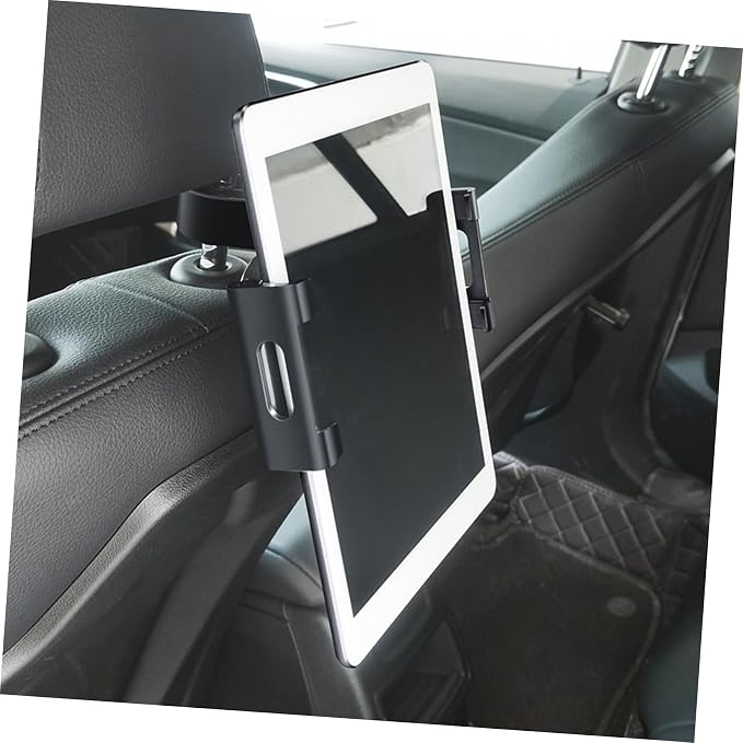 Car Headrest Tablet Mount Adjustable Phone Holder for Backseat Use Compatible Tablets and Phones Material Non- Design for Usage for Travel and Entertainment