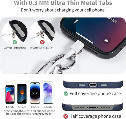 Tiostep Clip and Go Strap for Phone with Wallet Crossbody Phone Lanyard with Anti-Theft Zipper Pouch Detachable Quilted Wrist Wallet with RFID and ID Window for Daily Travel. Apricot Large