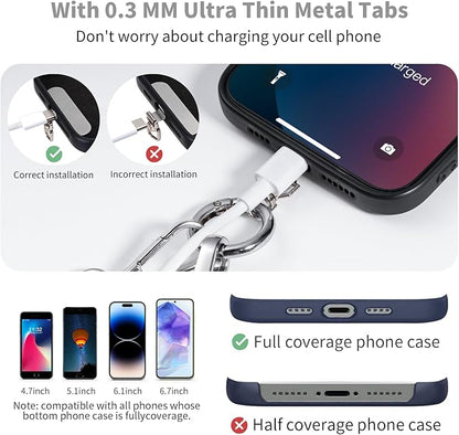 Tiostep Clip and Go Strap for Phone with Wallet Crossbody Phone Lanyard with Anti-Theft Zipper Pouch Detachable Quilted Wrist Wallet with RFID and ID Window for Daily Travel.