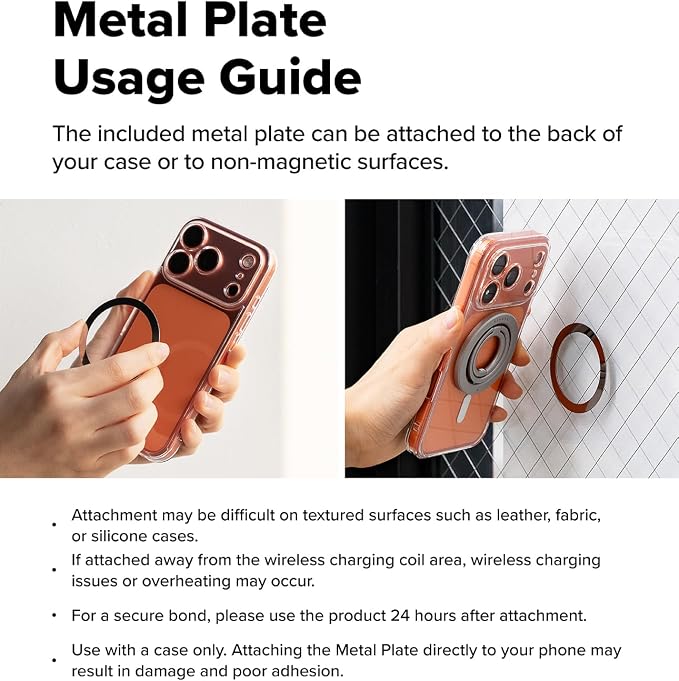 Ringke Dual Magnetic Smart Ring [Compatible with MagSafe] Phone Grip, Dual-Sided Powerful Magnet, 3-Tier Foldable Kickstand 0.17 Inch Slim Holder for Gym, iPhone, Galaxy, Pixel - Satin Silver