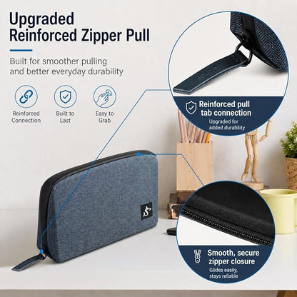 simtoper Electronic Organizer Travel Case – Waterproof Cable Bag for Cord, Charger, Hard Disk, Power Bank – Small Tech Storage for Travel, Backpack, Business Trip, Airplane