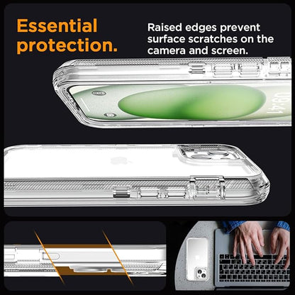 AICase for iPhone 15 Case Clear 3 in 1 Heavy Duty Drop Protection Full Body Rugged Shockproof/Dust Proof 3-Layer Military Protective Tough Durable Cover for iPhone 15 6.1"_1