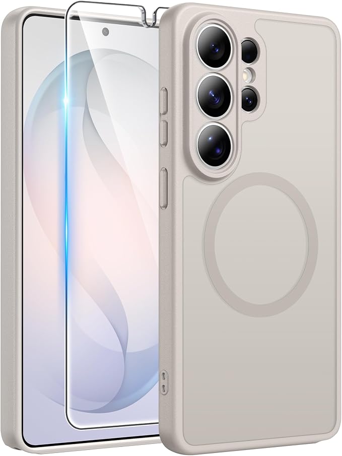 FNTCASE for Samsung Galaxy S26 Ultra Case, Compatible with Magsafe | Screen Protector, Full Camera Protection, Translucent Matte, 14FT Military Grade Drop Proof, Protective Phone Cover