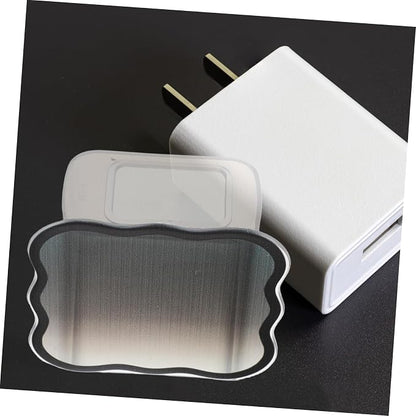 Gadpiparty Cute Gradient Power Adapter Protector Sleeve TPU Charger Cover for Phone Chargers and Accessories Easy to Use and Portable Black