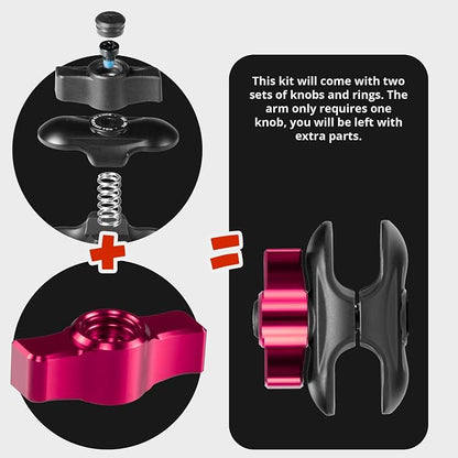 Tackform Link Vent Phone Mount Compatible with 2016-2023 Toyota Tacoma and 2014-2021 Toyota Tundra | Aluminum | Zero Slip, Anti-Scratch | Universal Holder Compatible with iPhone, Galaxy, More | Pink