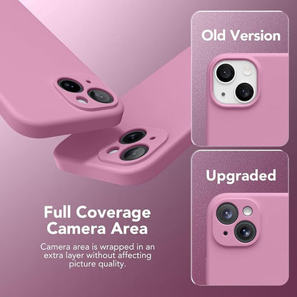 Magnetic for iPhone 14 Case, Compatible with MagSafe, [Full Camera Protection][Screen Protector] Silicone Shockproof Protective Phone Case for iPhone 14 6.1 inch, Blackcurrant