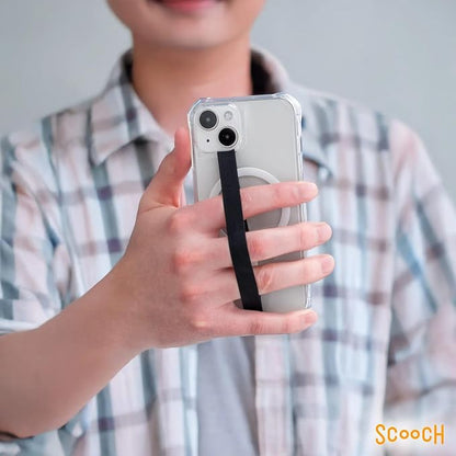 Scooch Bandmate, Elastic Flexible Phone Strap, Universal Slim Hand Finger Grip, Non-Slip Cell Phone Holder, Fits All Phone Cases, 5 Pack