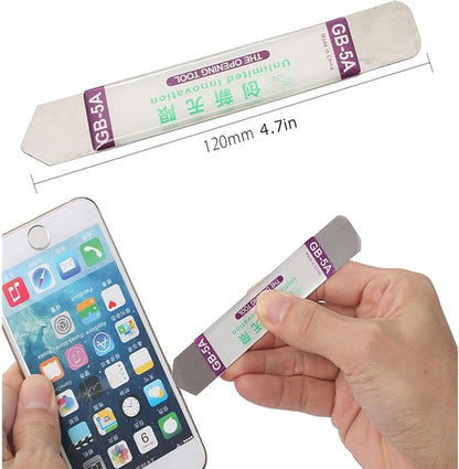 Pry Tool Kit, LIFEGOO Safe Non-Nylon and Ultrathin Steel Screen Opening Spudger Tool Repair Kit for Cell Phone, LCD, MacBook, Ipad, iPod, Tablet and More