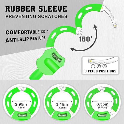 Scooter Lock, Scooter Locks Anti Theft, 36.22inch Colorful Electric Scooter Handcuff Lock, Bike Locks High Security with Key, Accessories for E Scooter, E Bike