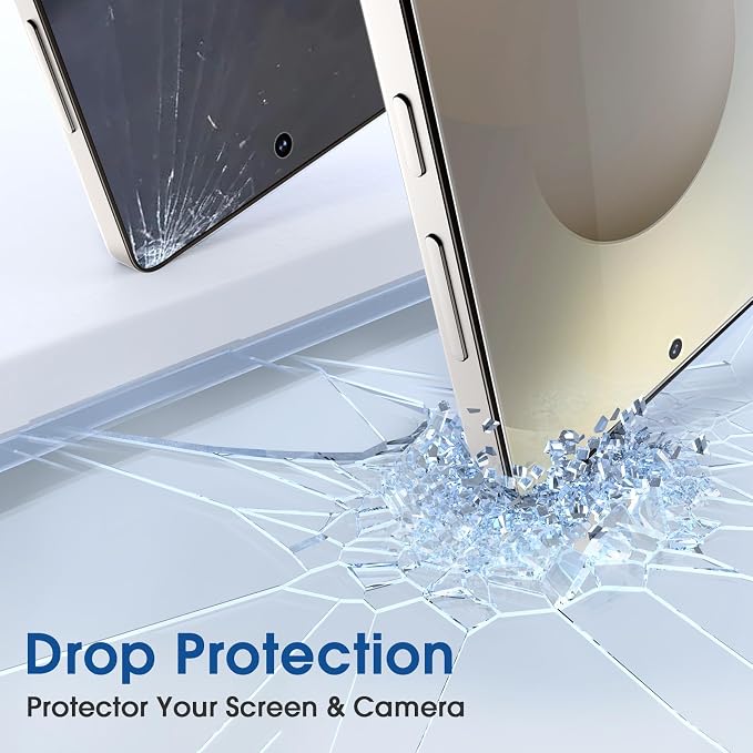 amFilm Auto-Alignment OneTouch for Samsung Galaxy S25 Ultra 6.9" Screen Protector + Camera Lens Protector, Tempered Glass, 30 seconds Installation, Bubble Free, Case Friendly, Anti-Scratch [2+2 Pack]
