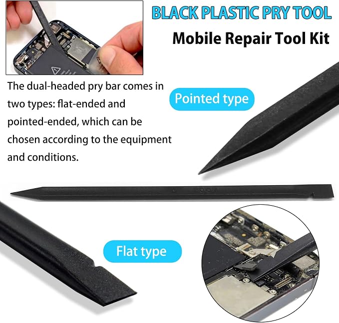 Spudger Tool Kit, 23 Pcs Cell Phone Repair Tool Kit, Pry Tools for Electronics, Metal Spudger, Plastic Pry Tool, Screwdrivers/Tweezers/Spudger Kits for iPhone, Laptop, Tablet, Computer, iPad