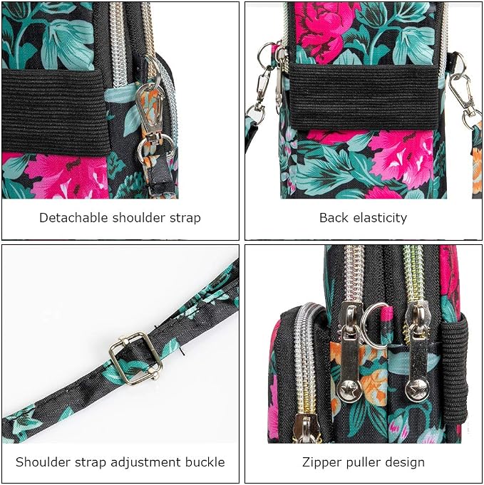 Sports Armband Outdoor Sweat-Proof Running Armbag Cross-Body Shoulder Casual Wallet Purse Gym Fitness Cell Phone Bag Key Holder for iPhone 13 PRo/12 Pro/Xs Max/Xr,Galaxy S10 Plus, P30 Pro (#19)
