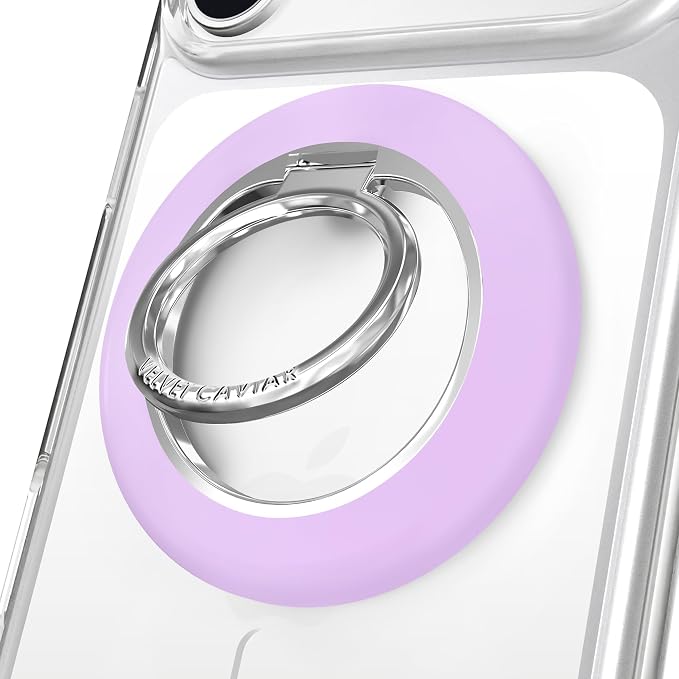 VELVET CAVIAR Compatible with MagSafe Phone Grip 2.0 | Cute Magnetic Ring Holder | Finger Loop Kickstand | Pop On Accessory for iPhone 17, 16, 15, 14, 13, 12 | Lilac Gellato