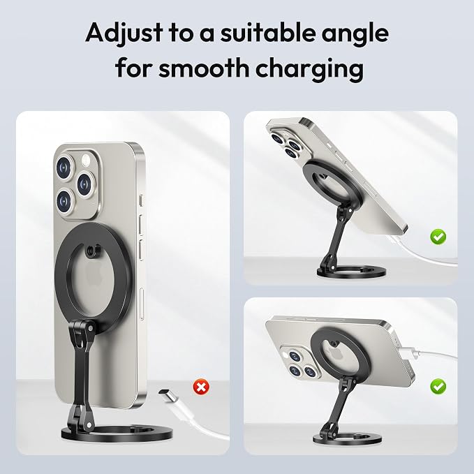 Itramax Magnetic Golf Cart Phone Holder for iPhone 17 Air,Alloy Golf Cart Phone Mount,Dual Sided Magnetic Ring Stand for iPhone 16 Pro Max Plus 15 14 13 12 Mini,Mag/Safe Case,EZGO,Club Car,Yamaha,Icon