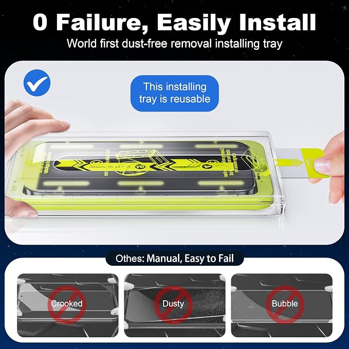 WSKEN Privacy Screen Protector for iPhone 14 Pro Max - [Auto-Dust Removal] Full Coverage Screen 2.5D Edge 28 Degree 10s HD Tempered Glass Film with Dust Clean Installing House 2022 5G,2 Pack