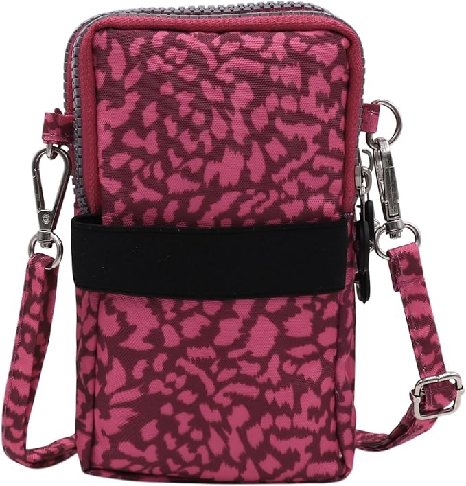 ZGMYC 3-Layers Cellphone Pouch Wristlet Purse Waterproof Sports Armband Shoulder Bag Wallet
