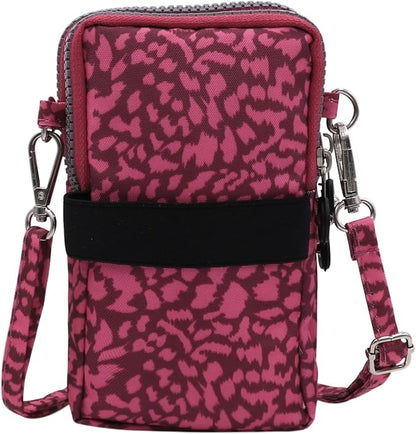 ZGMYC 3-Layers Cellphone Pouch Wristlet Purse Waterproof Sports Armband Shoulder Bag Wallet