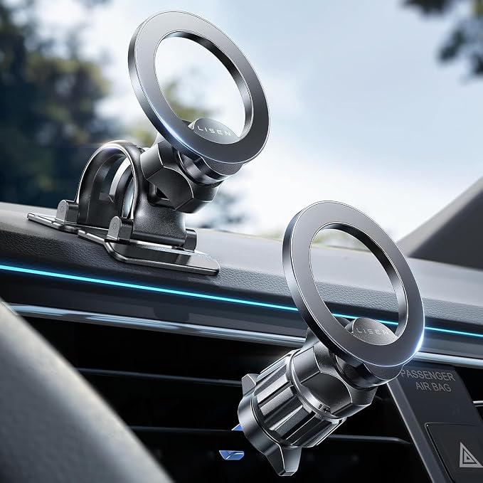 LISEN for MagSafe Car Mount, [Upgrade 2026 Ultra Magnets] Magnetic Phone Holder for Your Car Cell Phone Holde Mount for Air Vent Car Accessories fit iPhone 17 16 15 14 13 12 Pro Max Plus Mini