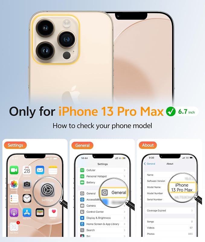 FNTCASE for iPhone 13 Pro Max Case: [Compatible with Magsafe] Translucent Matte Magnetic Phone Cover - Military Grade Drop Protection Shockproof Protective Cases - Desert Gold