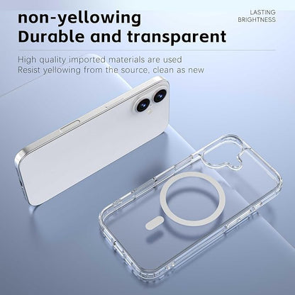 Magnetic Designed for iPhone 17 Case Clear, [Compatible with Magsafe] [Not Yellowing] [Military-Grade Drop Protection] Clear Phone Cases for Apple iPhone 17-6.3 Inch