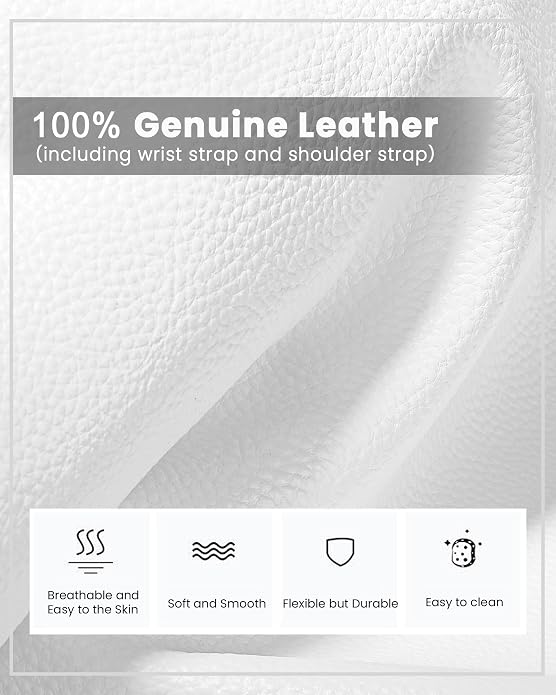 befen Genuine Leather Wristlet Clutch Wallet Purses Small Crossbody Bags for Women with RFID Blocking Card Slots