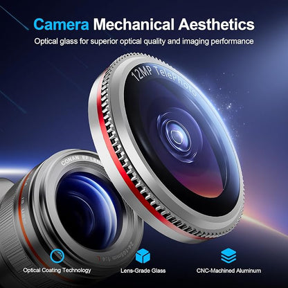 X-it 2-Pack Camera Lens Protector for iPhone 17/16/16 Plus, [Shatterproof & Impact Resistant] 9H High-Alumina Tempered Glass, Anti-Scratch, Dustproof, Strong Adsorption, Case Friendly, Ultra HD Clear