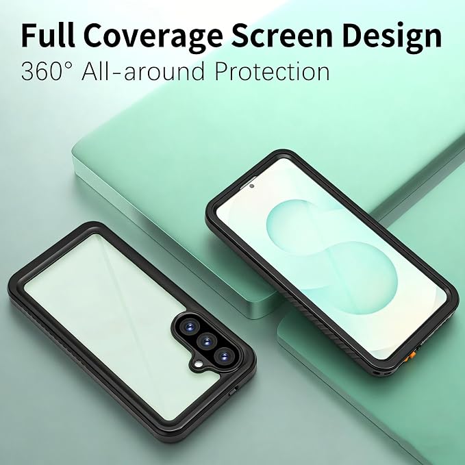 for Samsung Galaxy S26 Plus Waterproof Case, Military-Grade Full Body Defense: IP68 Underwater Protection, Built-in Screen Protector & Camera Lens Cover, 10FT Waterproof Shockproof Dustproof.
