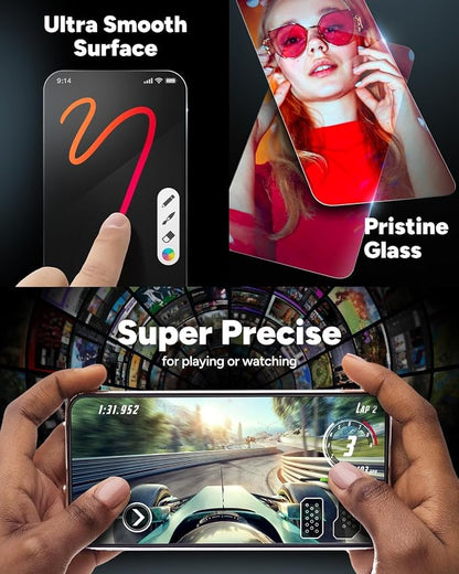 ZAGG Glass Elite Anti-Reflective Samsung Galaxy Z Fold6 Camera Lens Protector - Tempered Glass Lens Protector with Polycarbonate Frame, 5X Stronger, Maximum Scratch Protection, Smudge Resistant