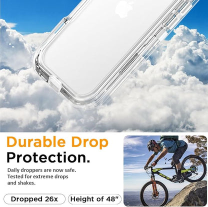 AICase for iPhone 16 Case Clear 3 in 1 Heavy Duty Drop Protection Full Body Rugged Shockproof/Dust Proof 3-Layer Military Protective Tough Durable Cover for iPhone 16 6.1"_1