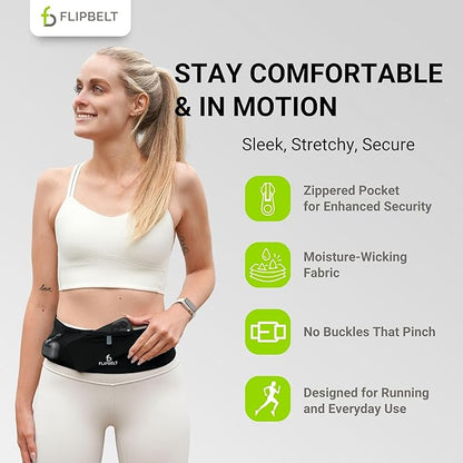 FlipBelt Air Adjustable - Black - XSM