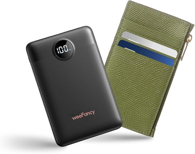 Small Portable Charger 10000mAh, Mini Power Bank with LED Display, 20W Fast Charging USB-C Battery Pack, Compact Travel Charger Compatible with iPhone 17/16/15/14, Samsung S25/24, Android, etc