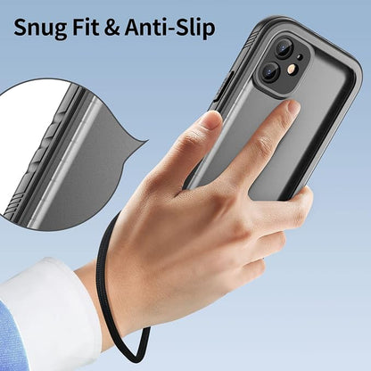 SPORTLINK Compatible with iPhone 12 Mini Waterproof Shockproof Case - Full Body Heavy Duty Underwater Dustproof Rugged 360 Protective Military Grade 5.4 Inch with Camera/Screen Protector (Black)
