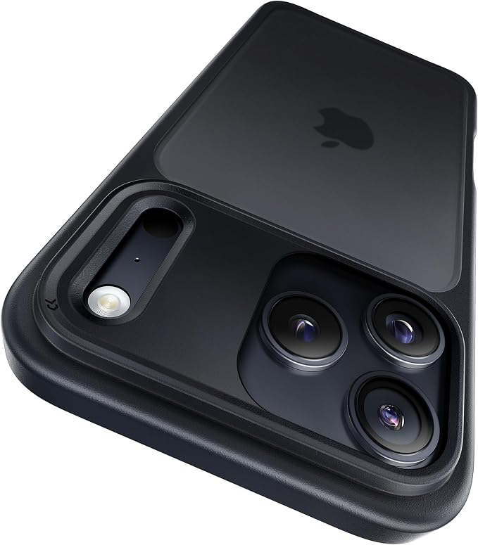 CASEKOO for iPhone 17 Pro Case, [Never Yellow Technology] [Mil-Grade Drop Protection] Translucent Slim Cover Women Men for iPhone 17 Pro Phone Case 6.3 inch, Frosted Black