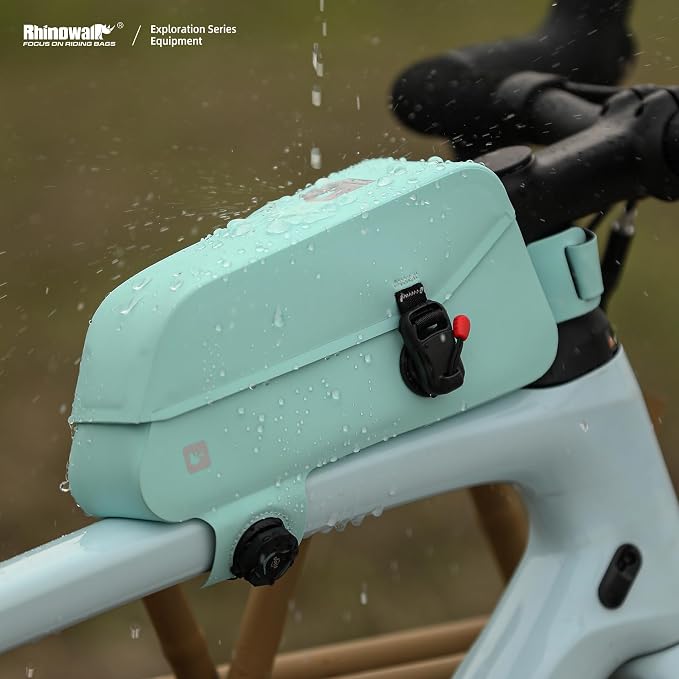 Rhinowalk Bike Frame Bag with Magnetic Flap Waterproof Bicycle Top Tube Bag Bikepacking Cycling Tools Storage Bag for MTB Road Bike