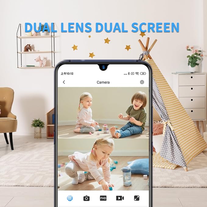 Mini Camera DIY Module - Dual Lens 1080P Small Wireless Security Cam - Cloud Storage