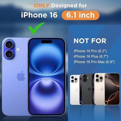Beasyjoy for iPhone 16 Case Waterproof, Metal Heavy Duty Full Body Protective Case with Built-in Screen Protector, Military Grade Shockproof Dustproof Defender Rugged Cover for iPhone 16 6.1" Silver