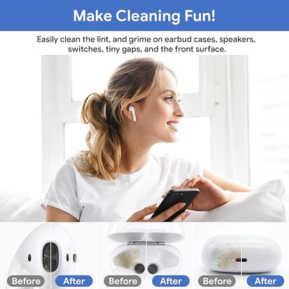 Phone Cleaning Kit for iPhone Cleaner,12 in 1 Port Cleaner Repair & Restore Tool for AirPod iPhone 17 16 15 Pro Max iPad Samsung etc,Phone Cleaning kit for Lightning and USB C Charging Port, Cables