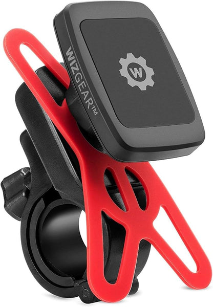 Magnetic Bike Mount, WixGear Universal Magnetic Bicycle & Motorcycle Handlebar Phone Holder for Cell Phones and GPS with Fast Swift-Snap Technology, Magnetic Bike Phone Holder