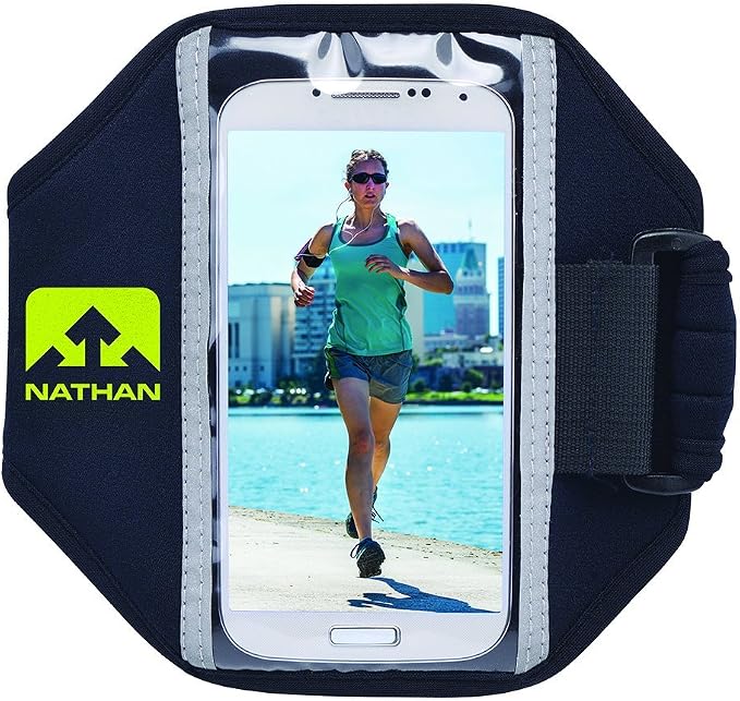 Nathan Running ArmBand Super 5K Universal Fitting. Perfect for Running, Biking, Hiking and more. iPhone, Samsung, Note, Galaxy. Arm Band Phone Carrier.