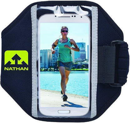 Nathan Running ArmBand Super 5K Universal Fitting. Perfect for Running, Biking, Hiking and more. iPhone, Samsung, Note, Galaxy. Arm Band Phone Carrier.