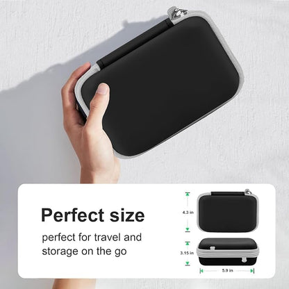 Leayjeen Travel Case Compatible with Hicober 3 in 1 Charging Station/UCOMX Nano Magnetic 2 in 1 Wireless Charger,Foldable Magnetic Charging Station Storage Holder Bag-Black (Case Only)