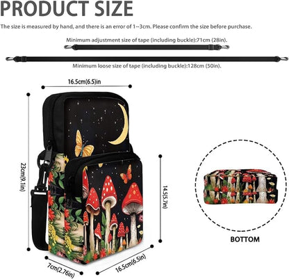 Men's Crossbody Bag, Small Cell Phone Wallet, Women's Shoulder Handbag, Travel Gym Bag