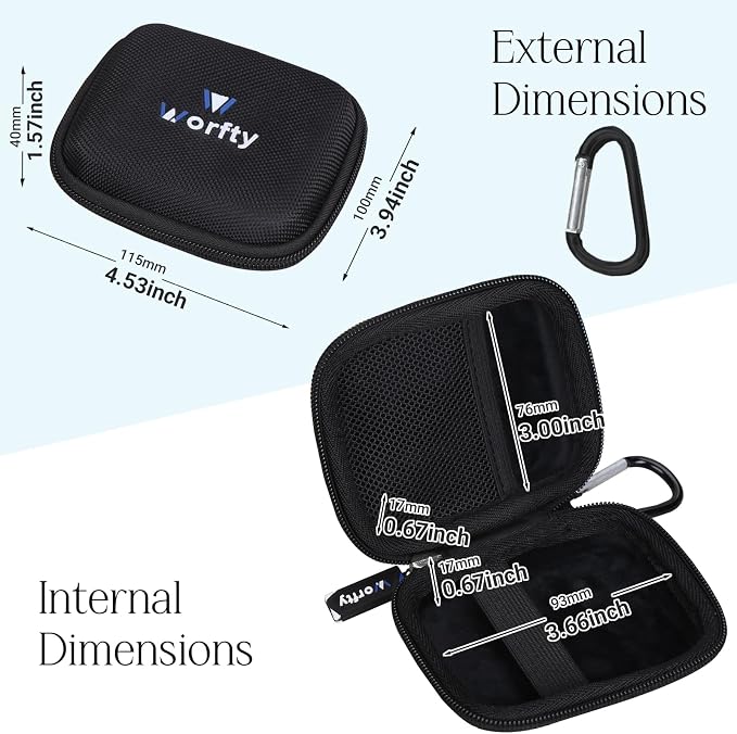 Case for citicr 10000mAh(P007) for T-CORE Mini 10000mAh for INIU Mini 10000mAh(P50) - Hard Protective Travel Carrying Storage Case
